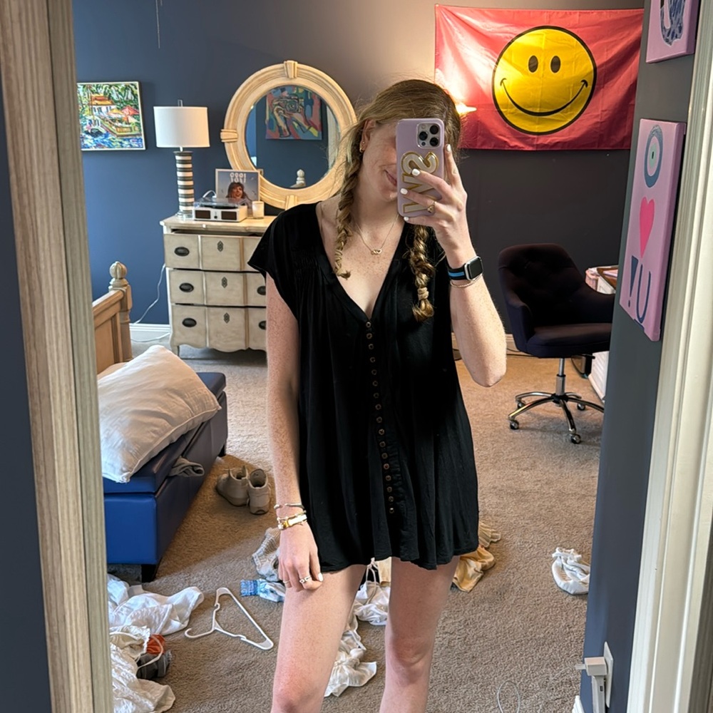 Black free people coverup dress